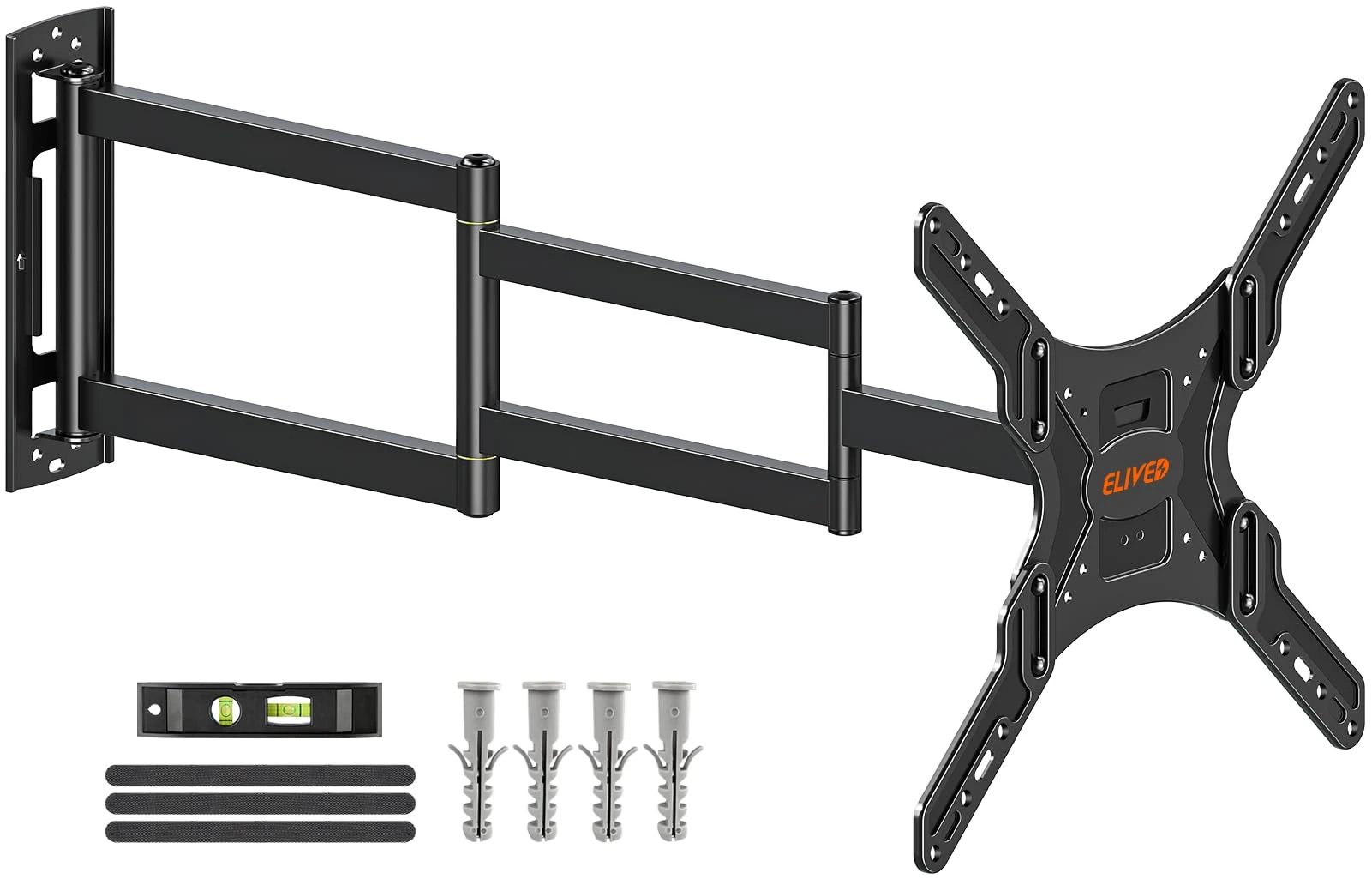 ELIVED 950mm Long Arm TV Wall Bracket for 26-65inch TVs, Corner TV Mount with Extension Arm, Full Motion Swivel and Tilt, Max. 35KG, VESA 400x400mm, EV3018