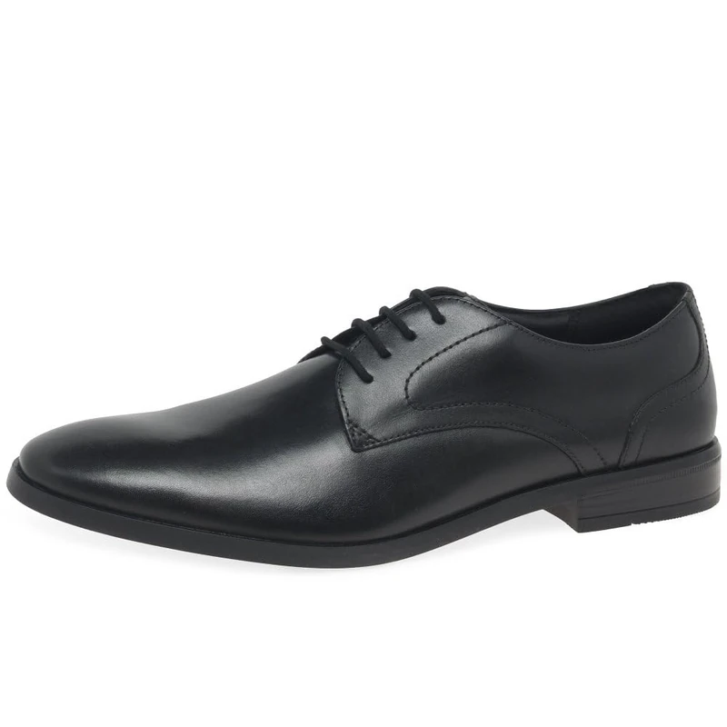 Clarks Brandon Lace Mens Black Leather, 6.5