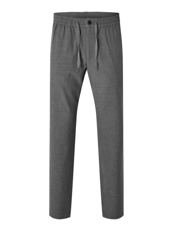 SELECTED HOMME Male Trousers 196 Straight Fit, Gray, XL