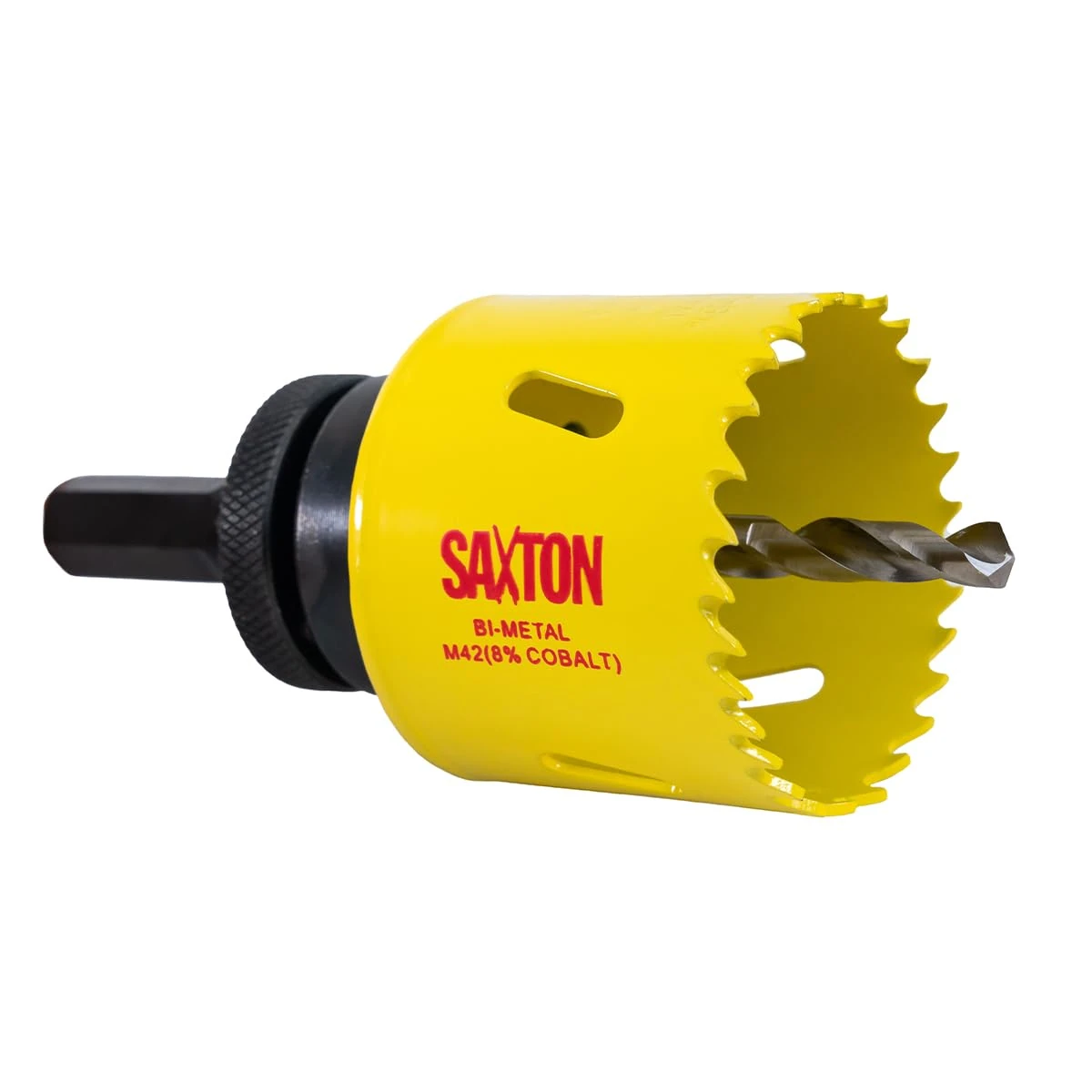 Saxton HSS Hole Saw Cutter M42 Bi-Metal 8% Cobalt Heavy Duty + Arbor (14mm – 230mm) (57mm + Arbor)