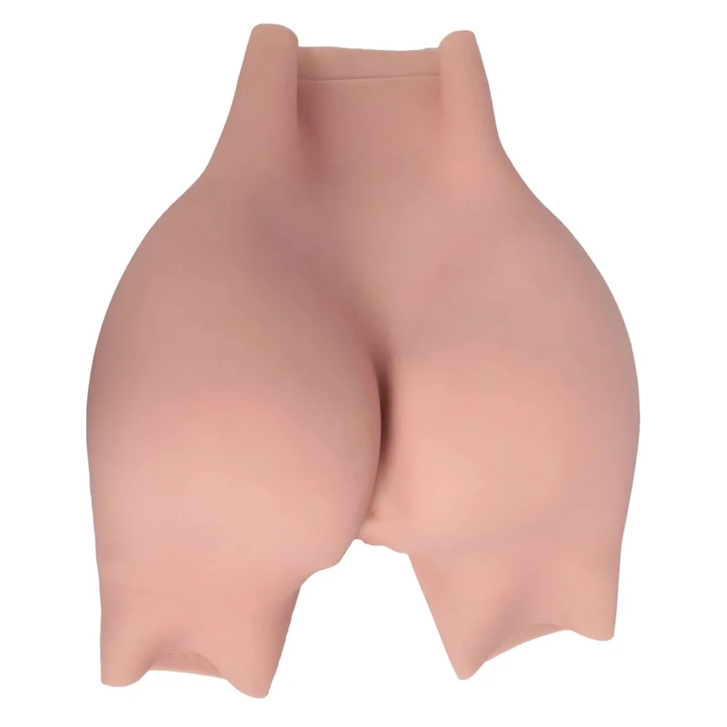 EQAIWUJIE Silicone Panty Big Butt Lifter Hip Enhancer Crossdressing Underwear for Crossdressers Transgender Dragqueen (UK, Alpha, XL, Regular, Regular, Tan)