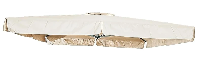 GARDENIA Replacement Parasol Cover 3 x 3 cm, Ecru - Image 1