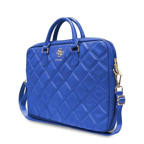 CG MOBILE Guess GUCB15ZPSQSSGB 16 Inch Blue Quilted 4G Bag
