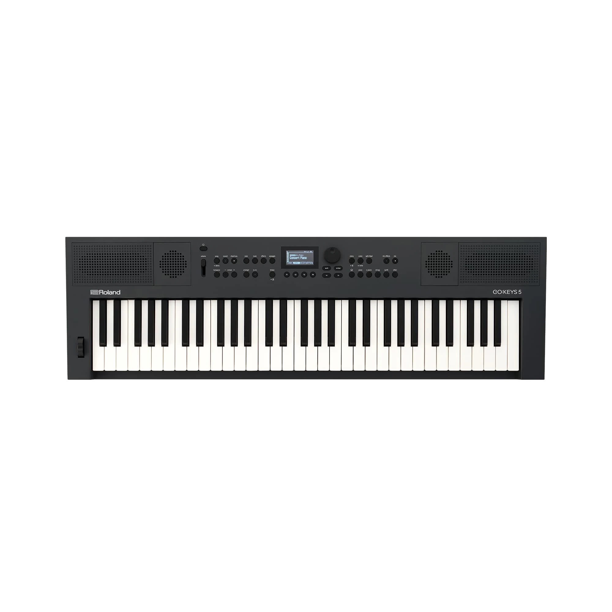 Roland GO:KEYS 5 Music Creation Keyboard | 61-Note Keyboard | ZEN-Core Engine with Over 1000 Onboard Sounds | Built-In Stereo Speakers | Mic Input | Bluetooth Audio/MIDI Support, Graphite