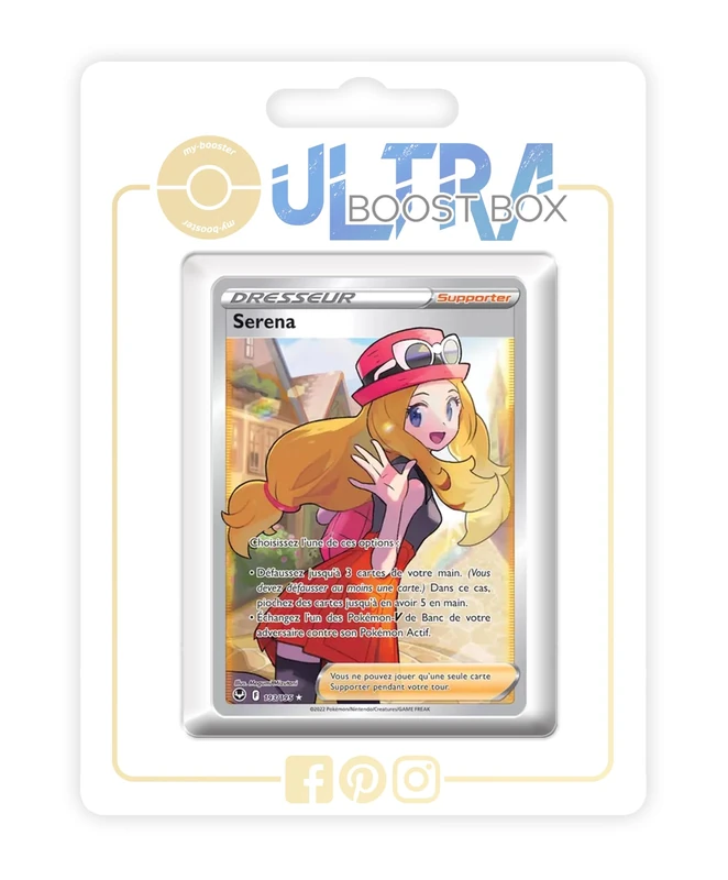 Serena 193/195 Full Art Trainer - Ultraboost X Epée et Bouclier 12 Tempête Argentée - Box of 10 Pokemon French Cards