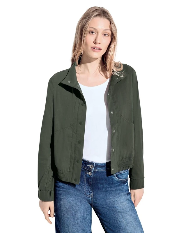 Cecil Women's B212169 Lightweight Stretch Jacket, Cool Khaki, XXL