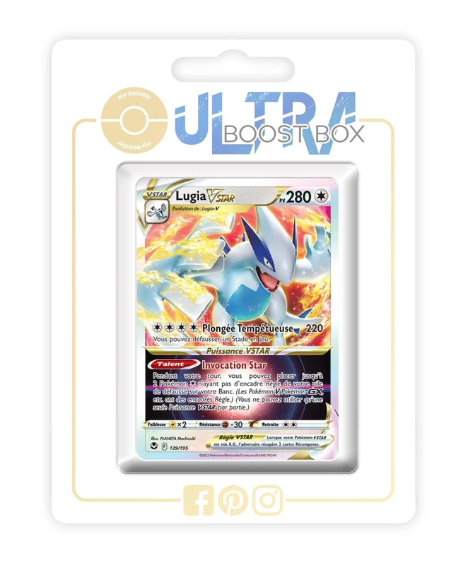 Lugia VSTAR 139/195 - Ultraboost X Epée et Bouclier 12 Tempête Argentée - Box of 10 Pokemon French Cards
