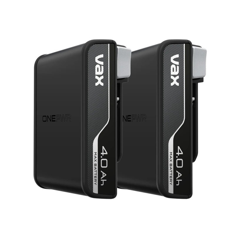 Vax Genuine ONEPWR Dual 4Ah Battery Kit, Fast-Charging, 3 Year Guarantee