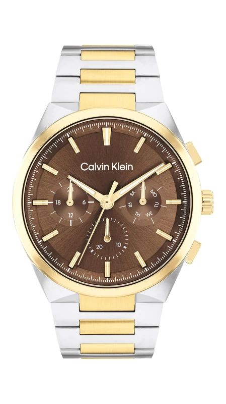 Calvin Klein Analogue Multifunction Quartz Watch for Men DISTINGUISH Collection with Two-Tone Stainless Steel Bracelet - 25200442 - Image 1