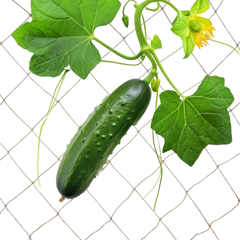 Relaxdays Jute Trellis Net, Cucumber & Flowers Climbing Support, Garden & Greenhouse, Biodegradable, 2 x 3 m, Natural - Image 1