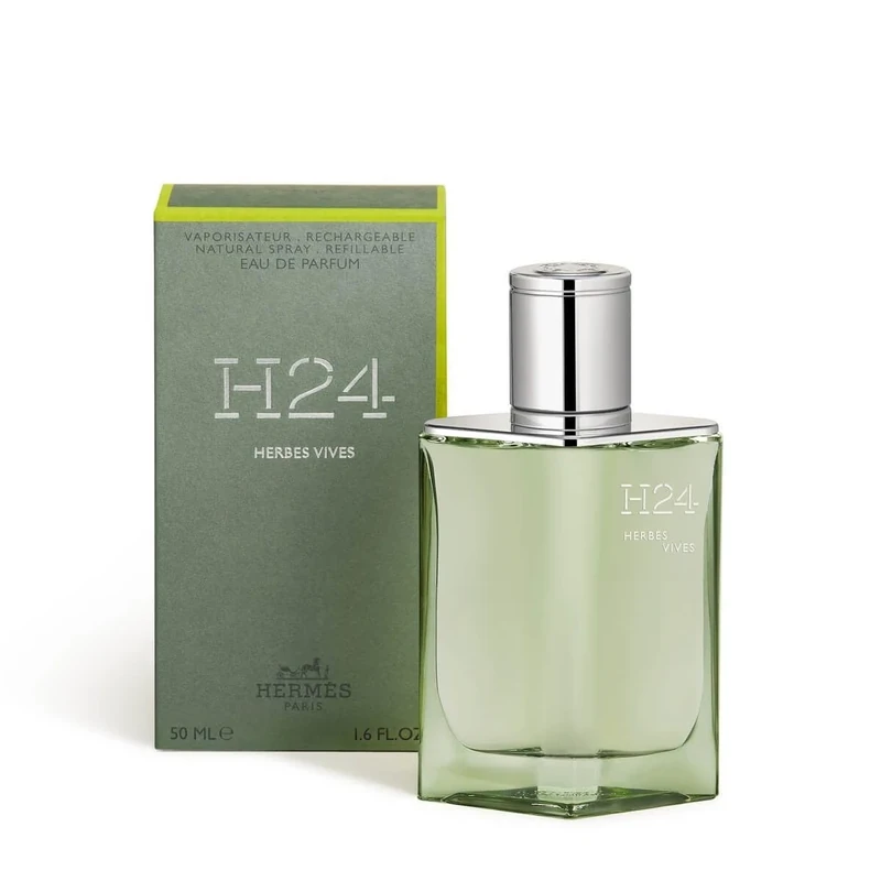 Hermes H24 Herbes Vives Eau de Parfum, Rechargeable, Spray for Men, 40 g
