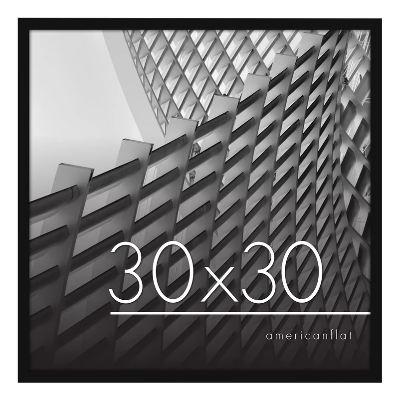 Americanflat Photo Frame 60 x 80 cm White – Wall Frame 60 x 80 cm with Mount or 70 x 90 cm without Mount – Slim Frame with Plexiglass and Integrated Wall Hook