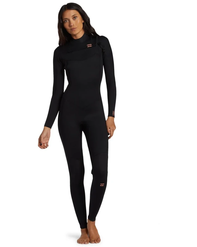 Billabong Chest Zip Wetsuit 302 FOIL CZ GBS FULLSUIT Young Womens Black XXS