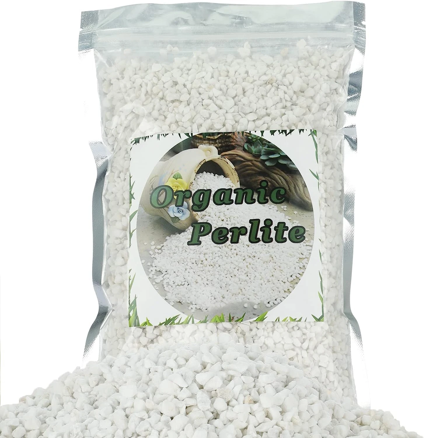 GOTVUGE Organic Perlite for Plants, Soil Amendment for Enhanced Drainage and Growth, Ideal for Potting Mixes (10L)