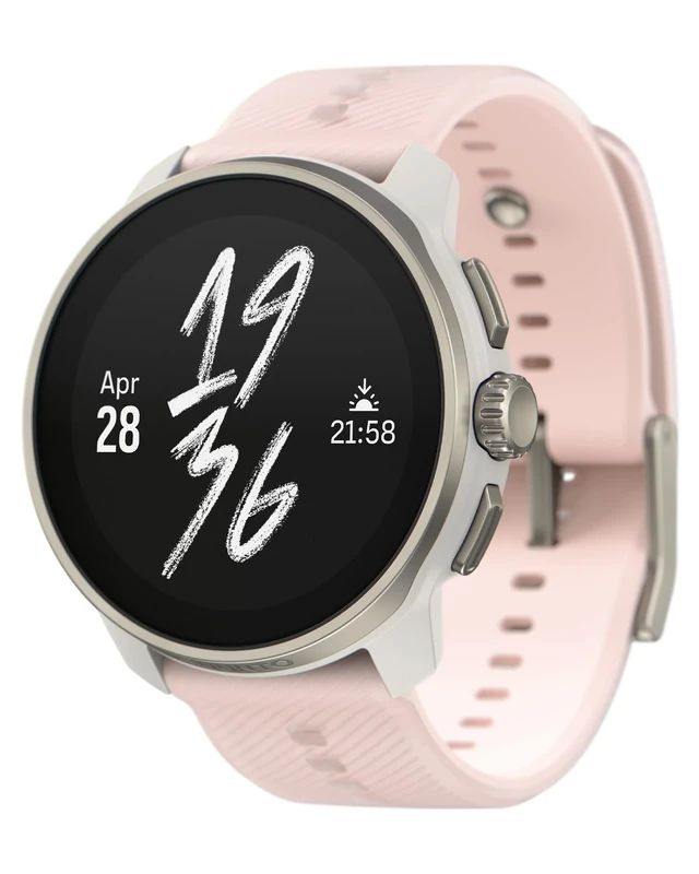 SUUNTO Race S GPS Sports Watch, High-Res AMOLED Touchscreen w/ 13D Standby, Dualband GNSS, Global Offline Map, Advanced Training & Recovery Insights, 95+ Multisports, Compact & Light, Powder Pink
