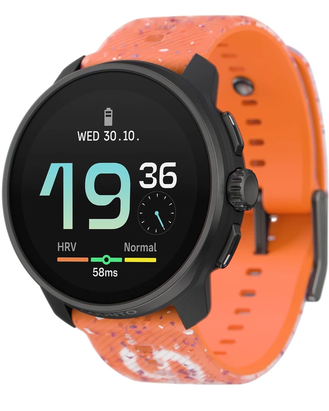 SUUNTO Race S GPS Sports Watch, High-Res AMOLED Touchscreen w/ 13D Standby, Dualband GNSS, Global Offline Map, Advanced Training & Recovery Insights, 95+ Multisports, Compact & Light, Power Orange