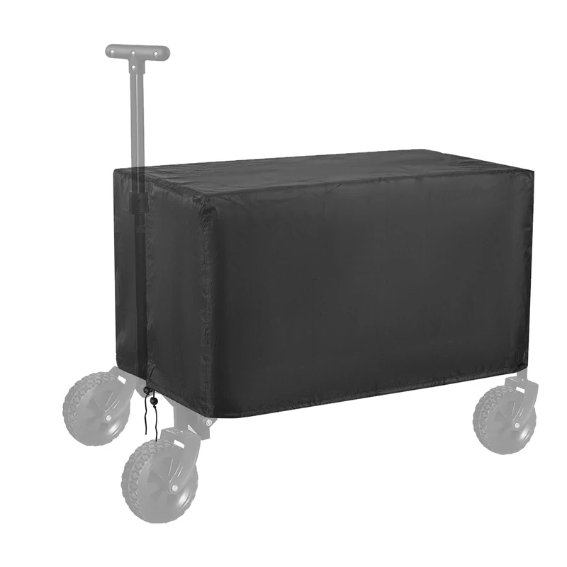Garden Wagon Cover,Waterproof Dustproof Wagons Rain Cover,Outdoor Foldable Wagon Cover for Canopy Trolley Cart.Heavy Duty Wagon Accessories for Outdoor Garden Camping Shopping - Image 1