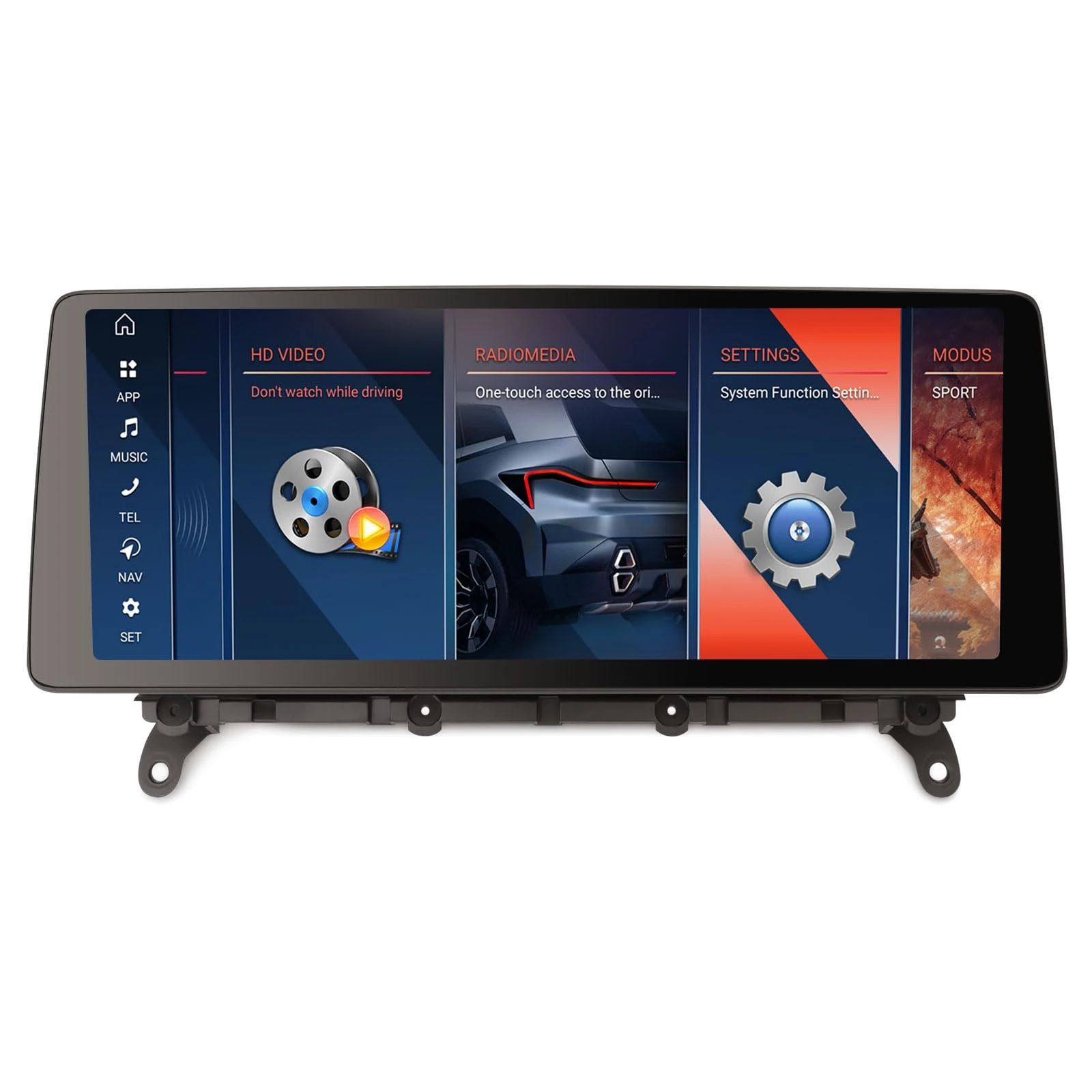 Erisin 12.3" Qualcomm 8-Core 8GB+128GB Qualcomm Android 14 Car Stereo Bluetooth GPS Sat Nav DAB+ for BMW X3 F25 X4 F26 NBT System IPS Touch Screen Support iDrive CarPlay Android Auto OEM Canbus WiFi