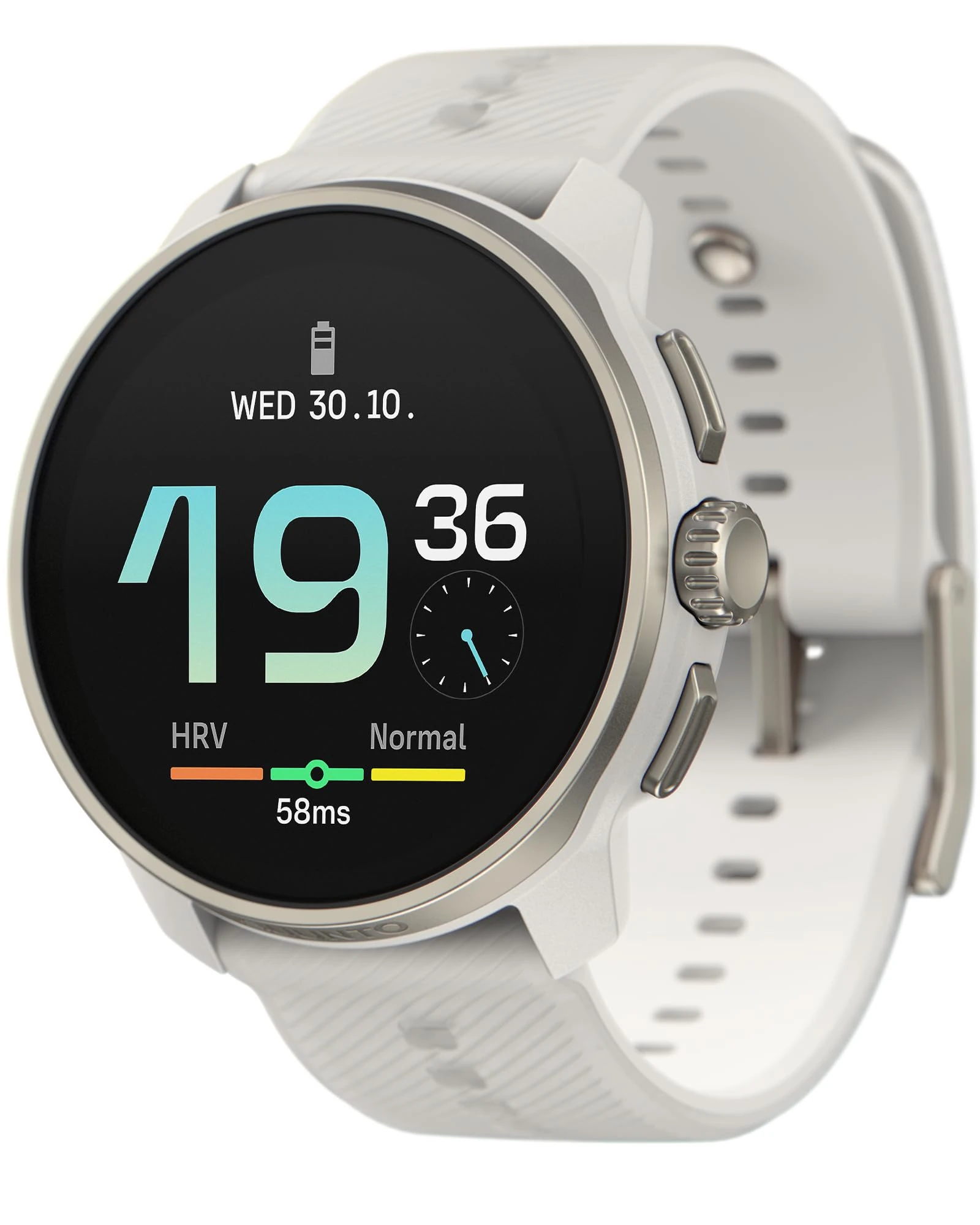 SUUNTO Race S GPS Sports Watch, High-Res AMOLED Touchscreen & 13D Standby, Dualband GNSS, Global Offline Map, Advanced Training & Recovery Insights, 95+ Multisports, Compact & Light, Powder Gray