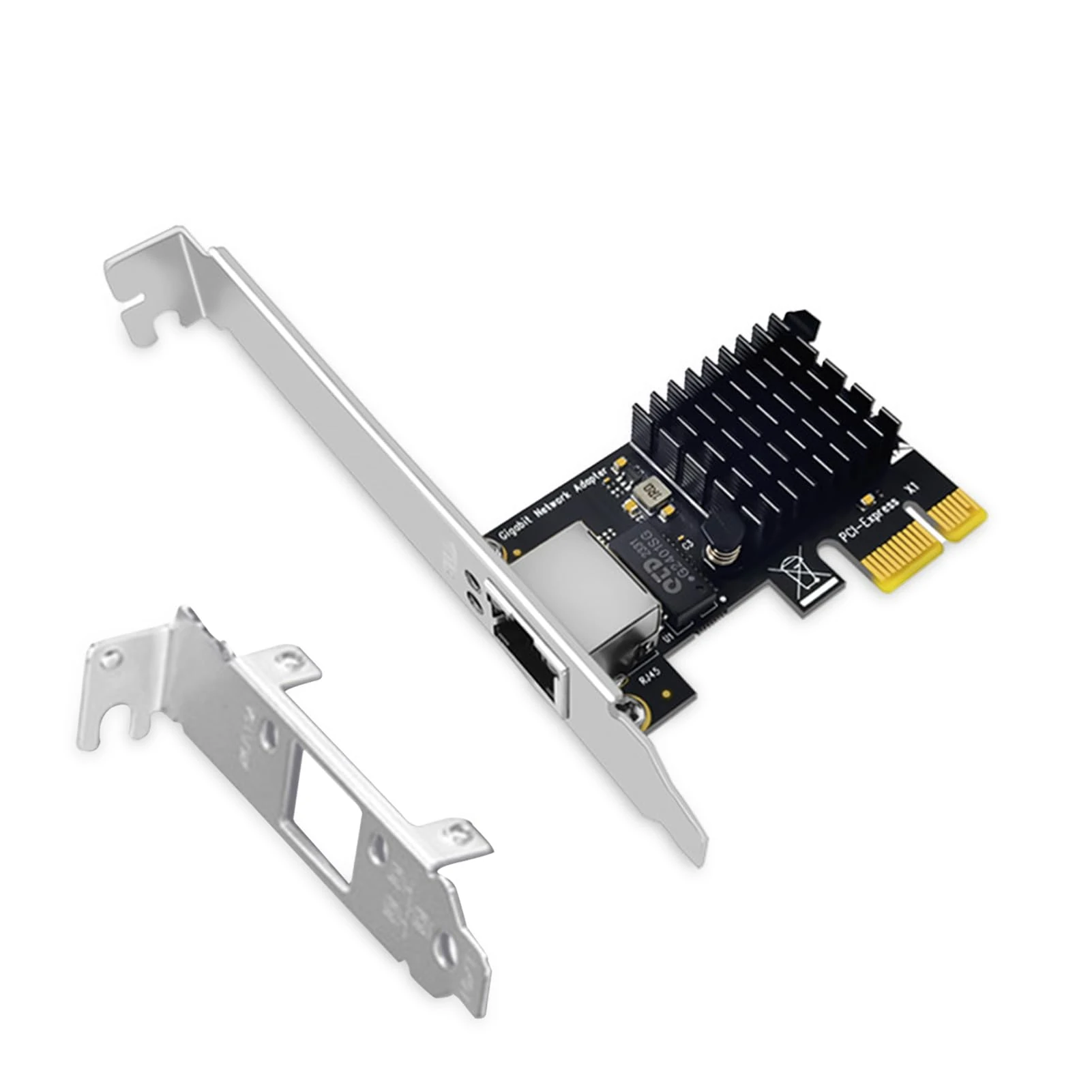 Gigabit PCI Express Network Card, RTL8111G Chip 10/100/1000 Mbps Ethernet LAN Adapter with RJ45 Port, Low Profile PCIe Network Adapter for Windows 11/10/XP/8/7, Linux, Mac OS