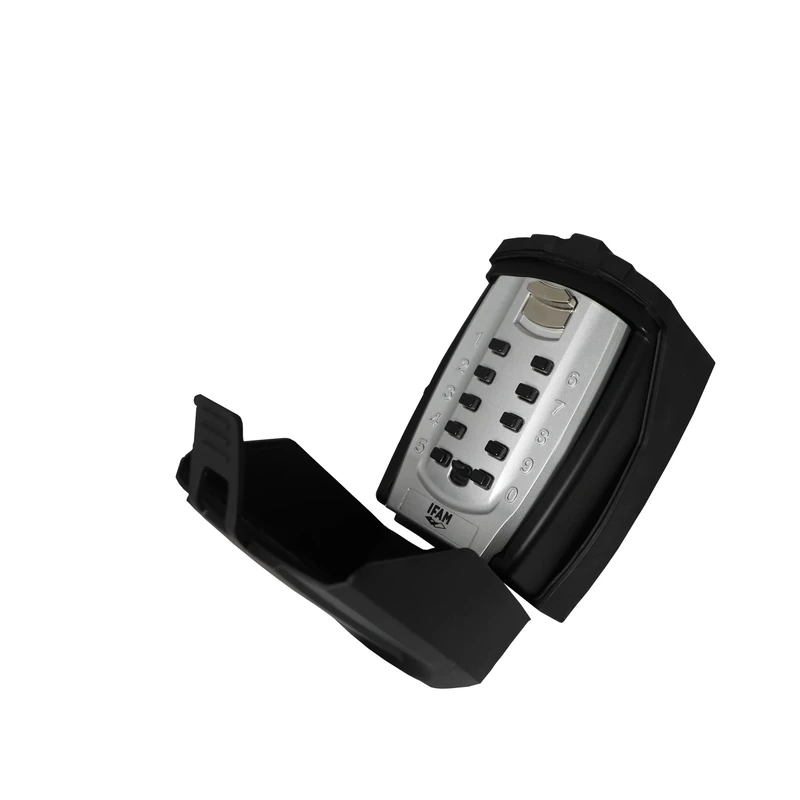 iFAM Wall Key Safe, Digital, Impact Resistant, 10 Digit Keys, Aluminum Alloy, Waterproof - Image 1