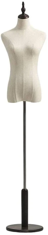 CUTPOIY Female Mannequin Tailors Dummy Manikins Adjustable Height Stable Showcase Clothes (C Medium)