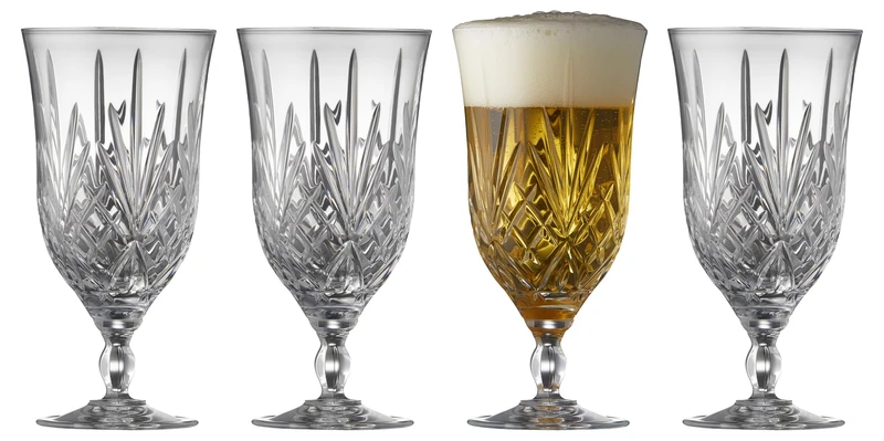 Lyngby Glas Krystal Melodia Beer Glass 40 cl 4 pcs
