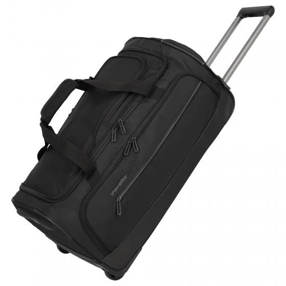 TRAVELITE Crosslite 5.0 Rollenreisetasche M, Black Unisex Adults