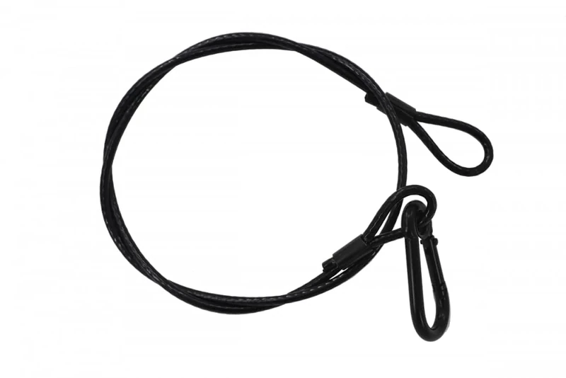 ALGAM LIGHTING Safety Lanyards 4 mm – 85 cm Black – Max Load 40 kg – Pack of 12 – Black - Image 1
