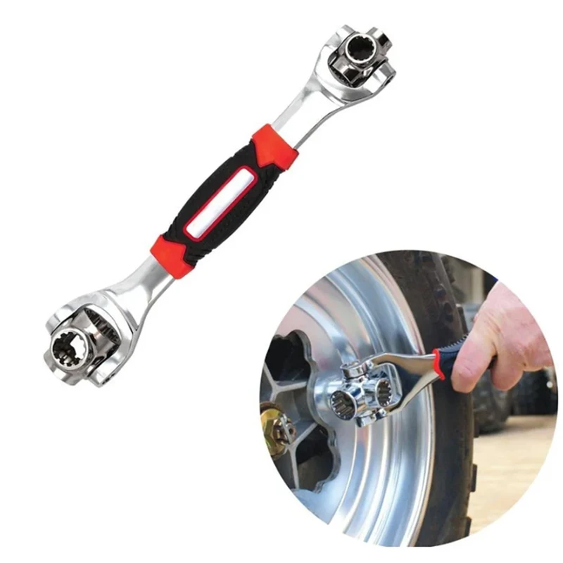 Hagmoo 52 in 1 Universal Socket Spanner Wrench,Comprehensive Tool Kit with Flexible Socket Heads for Both Standard and Metric Fasteners