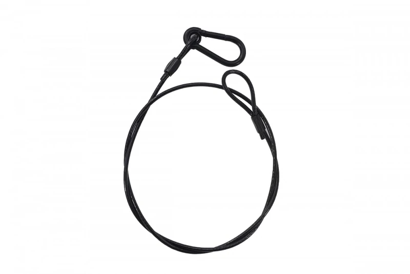 ALGAM LIGHTING Safety Lanyards 3 mm – 75 cm Black – Max Load 20 kg – Pack of 12 – Black