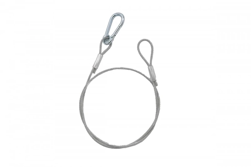 ALGAM LIGHTING Safety Lanyards 3 mm – 75 cm – Max Load 20 kg – Pack of 12 – Transparent - Image 1