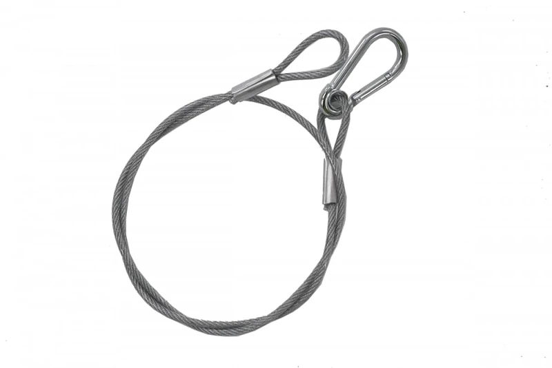 ALGAM LIGHTING Safety Lanyards 4 mm – 85 cm – Max Load 40 kg – Pack of 12 – Transparent