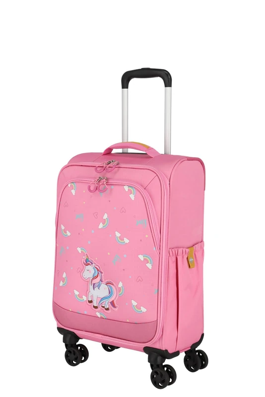 travelite Children's Suitcase with 4 Wheels for mini World Explorers, Hand Luggage Children's Trolley MINIMOVER Made of Recycled Polyester, 55 cm, 2.0 kg