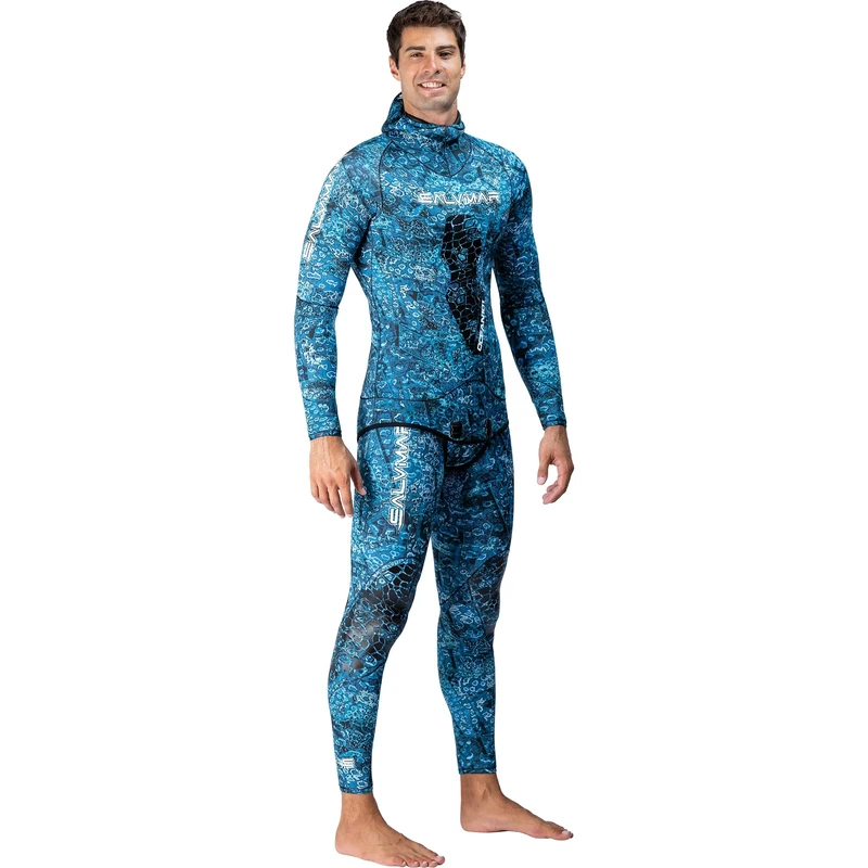 Salvimar Krypsis Ocean 101, Men's Wetsuit, Camouflage Blue, XXL