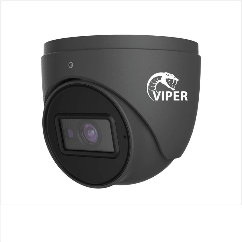 Viper TURVIP-5MP-HD-FG 5MP HD Analogue IR Fixed Turret Cameras, 1500 TVL Fixed lens 3.6mm, 12VDC, IP67- Grey