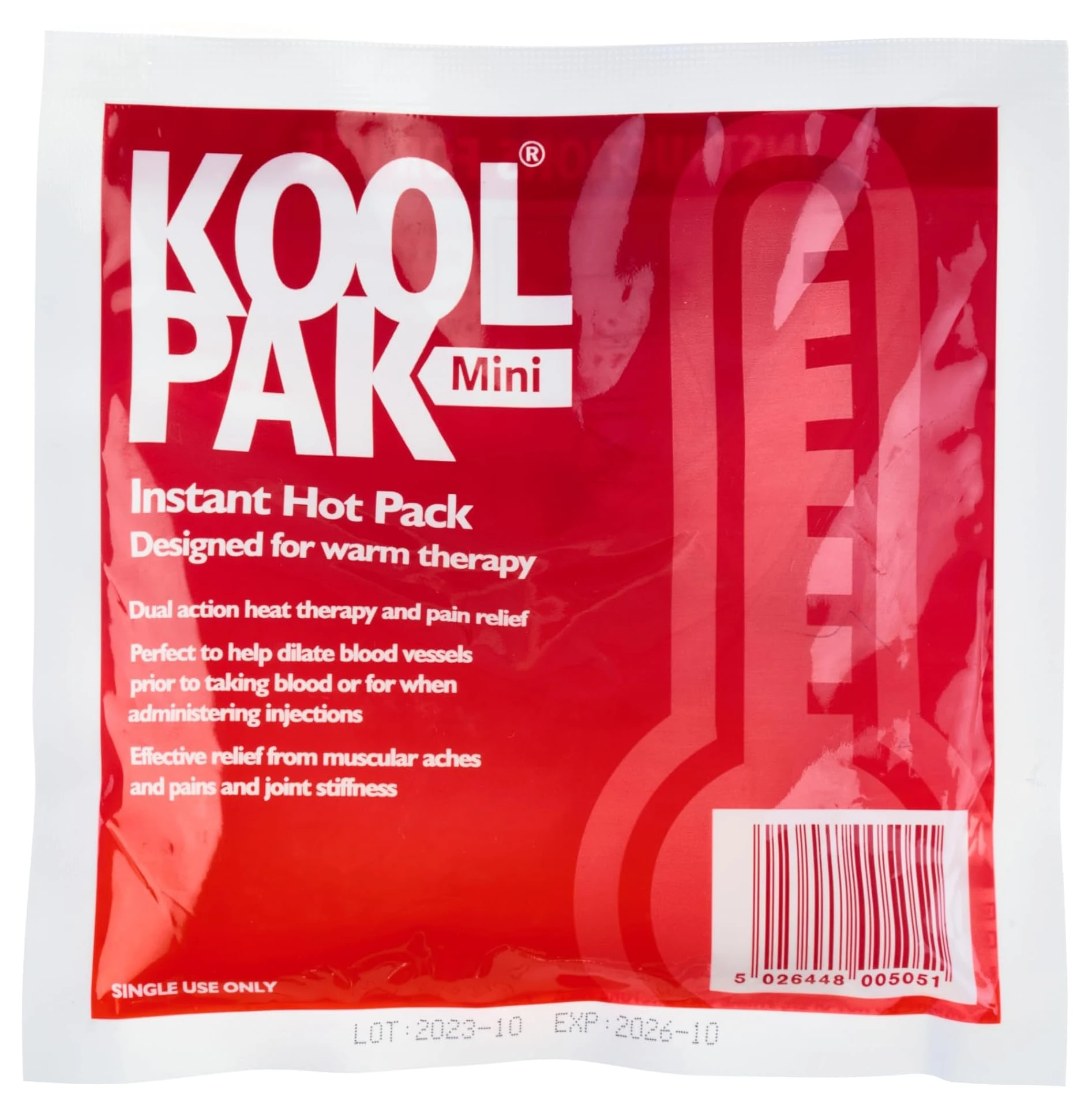 Koolpak Instant Hot Pack Mini - 15 x 15cm - Pack of 40
