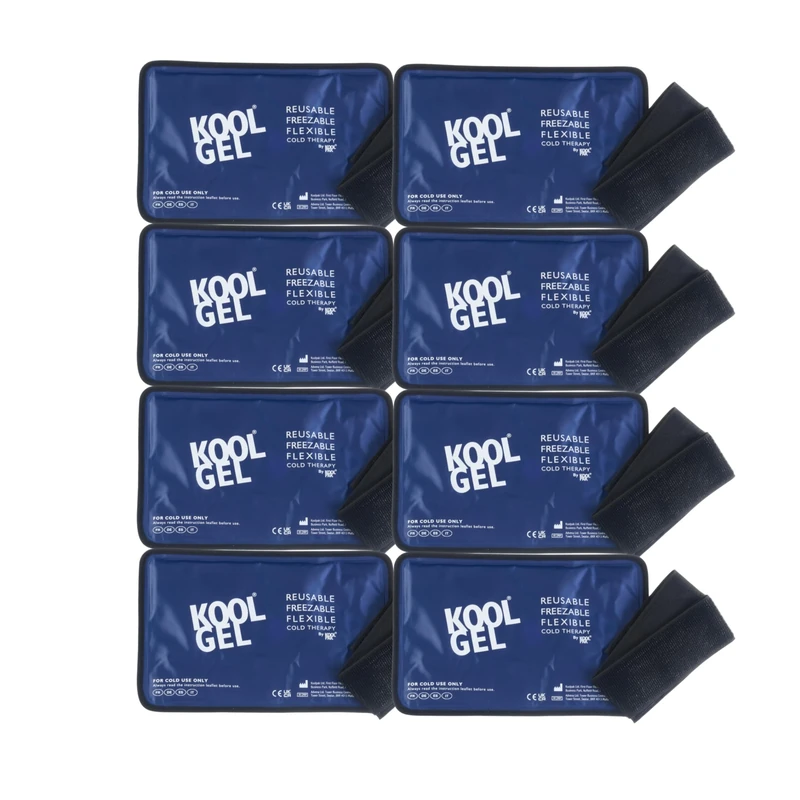 Koolpak Flexible Cold Gel Pack - 26.5 x 36.8cm - 8 Pack