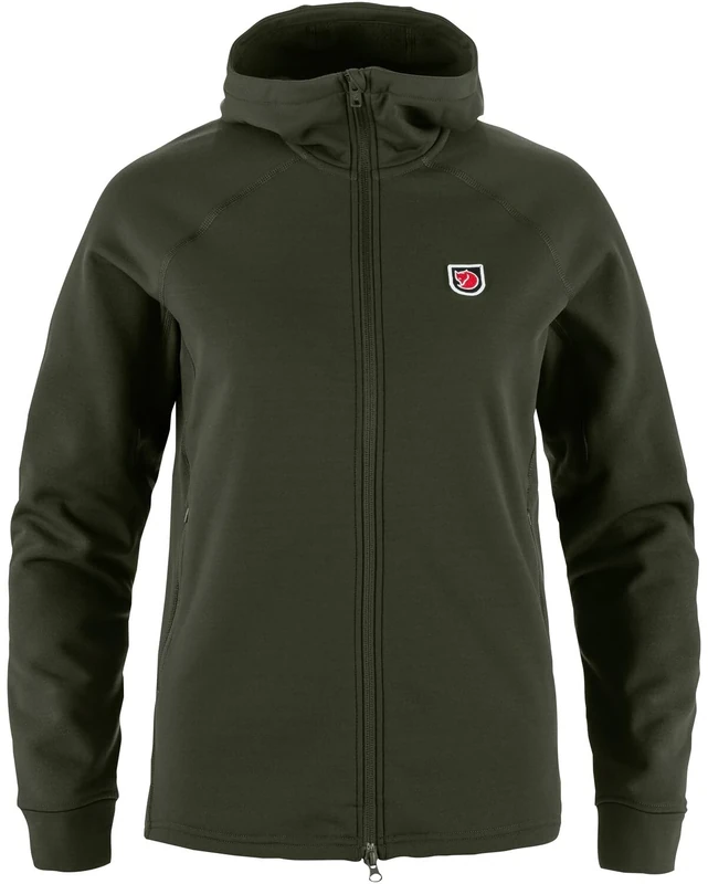 FJALLRAVEN 14600192-662 Expedition Fleece Hoodie W Sweatshirt Women's Deep Forest Size L