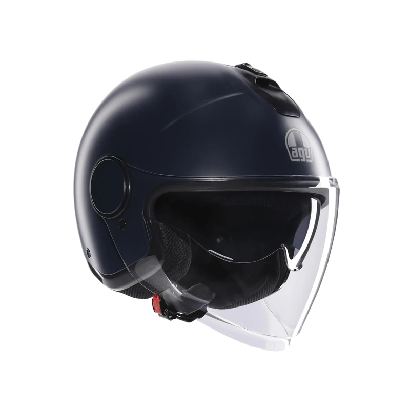AGV - ETERES E2206, Jet Unisex Motorcycle Helmet, Open Face Motorbike Helmet with Antitheft Ring, Anti-Scratch and Anti-UV Visor, Instant Sweat Absorption Technology, Matt Ottanio, S