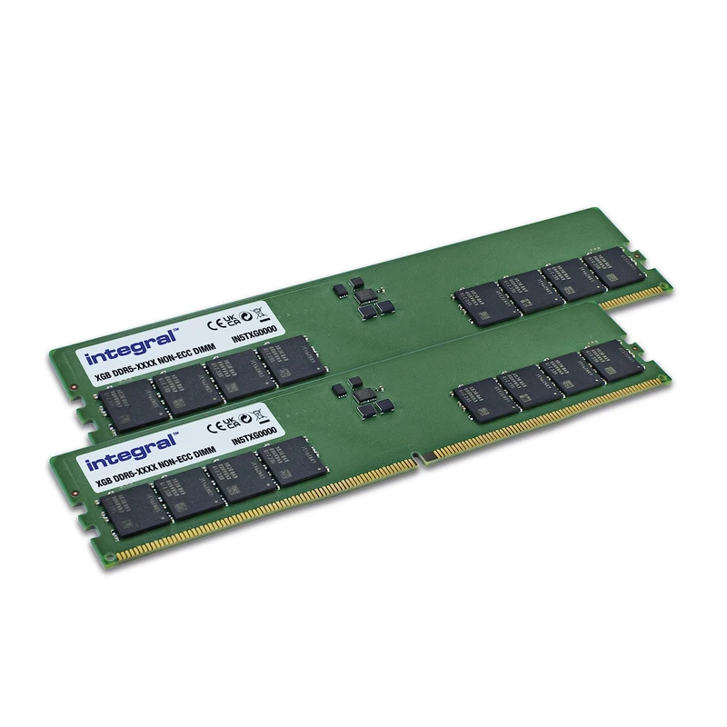 Integral 32GB Kit (2 x 16GB) DDR5 RAM 5600MHz DIMM PC Desktop Computer Memory Module