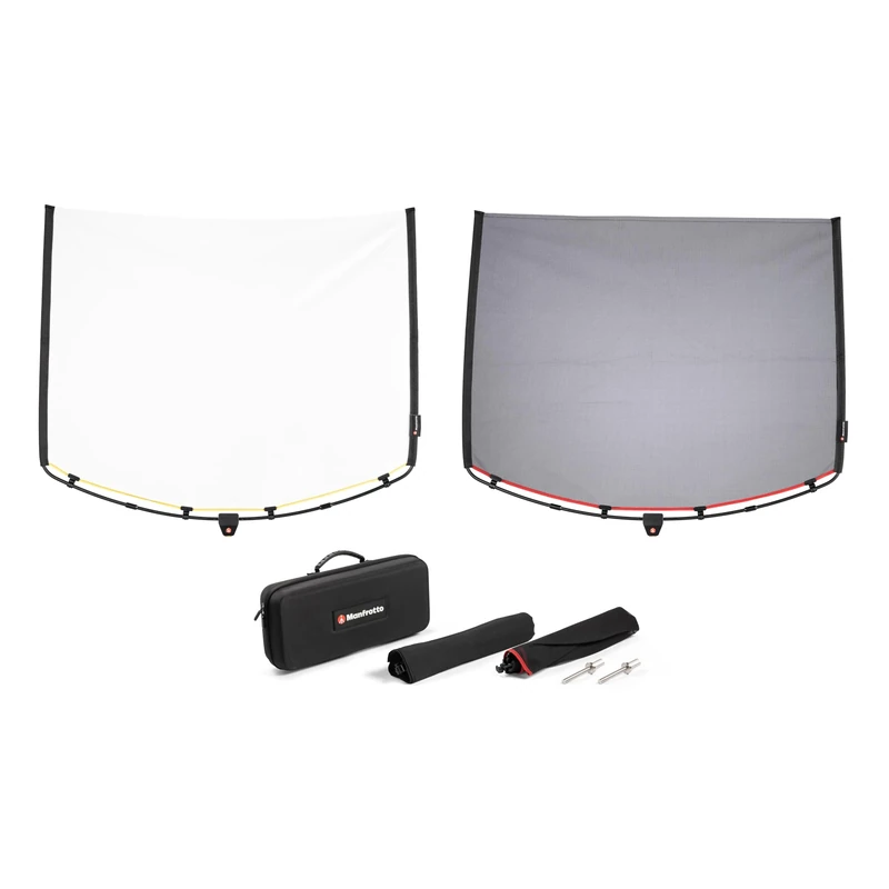 Manfrotto Rapid Flag - 24" x 36" - 60cm x 91cm Kit - RapidExoframes- Rapid Assembly Aluminium Frame - comes with a Compact Carry Case - Ultra-Portable - LL LR1912