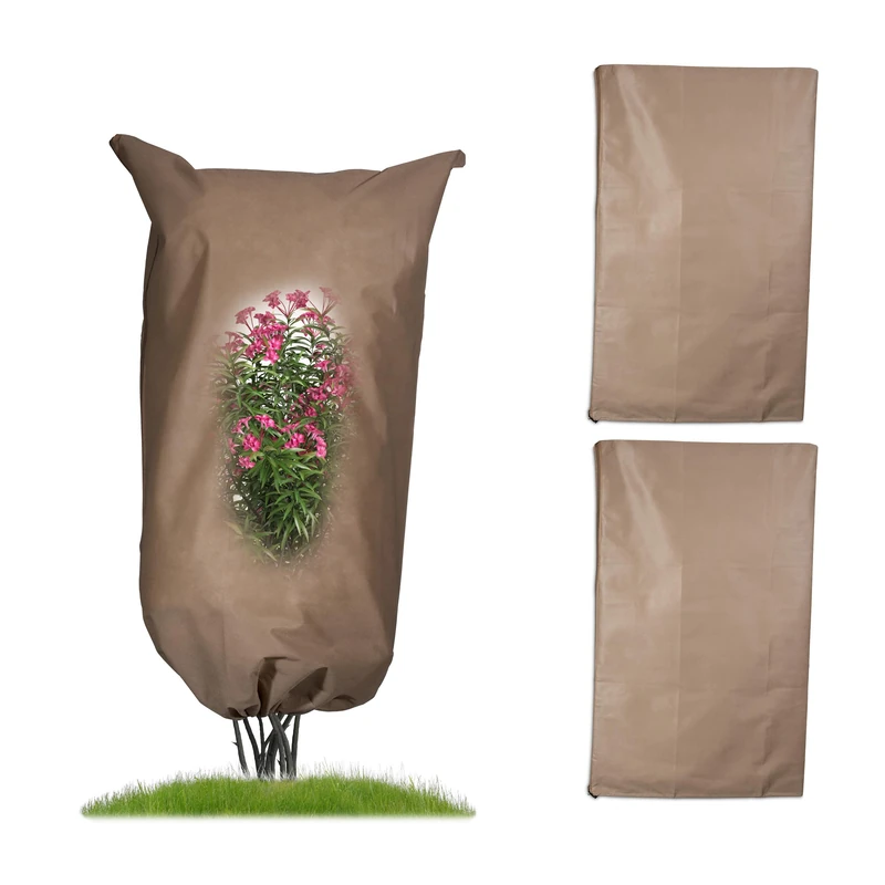 Relaxdays Plant Cover Set of 3 - 140 x 80 cm Frost Protection - Image 1