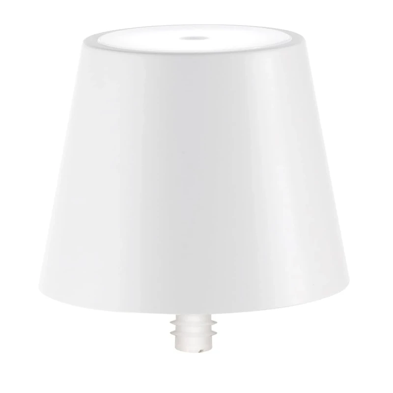 Zafferano, Poldina Stopper Lamp, Cordless Rechargeable Bottle Lamp with Touch Control, Suitable for Indoor and Outdoor Use, Dimmer, 2200-3000 K, Height 11 cm, Colour White