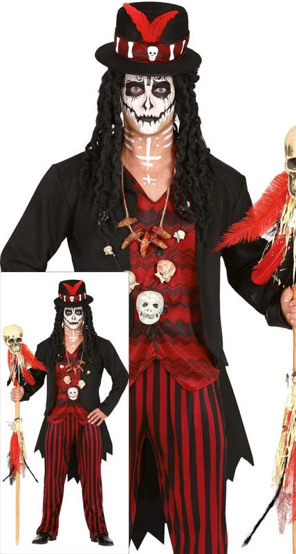 FIESTAS GUIRCA Voodoo Shaman Men Fancy Dress Costume - XL