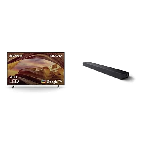 Sony BRAVIA, KD-55X75WL, 55 Inch, LED, Smart TV, 4K HDR, Google TV, ECO PACK, BRAVIA CORE, Narrow Bezel Design HT-A3000 3.1 channel Dolby Atmos® Soundbar