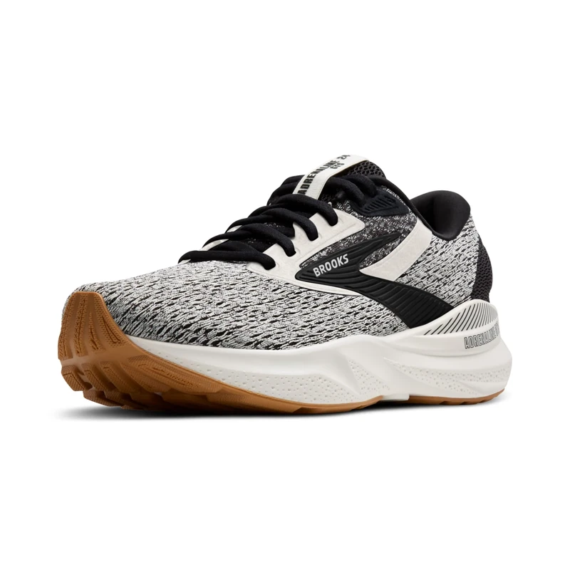 Brooks Women's, Adrenaline GTS 24 Running Shoe, Coconut/Black/Biscuit, 8.5 UK