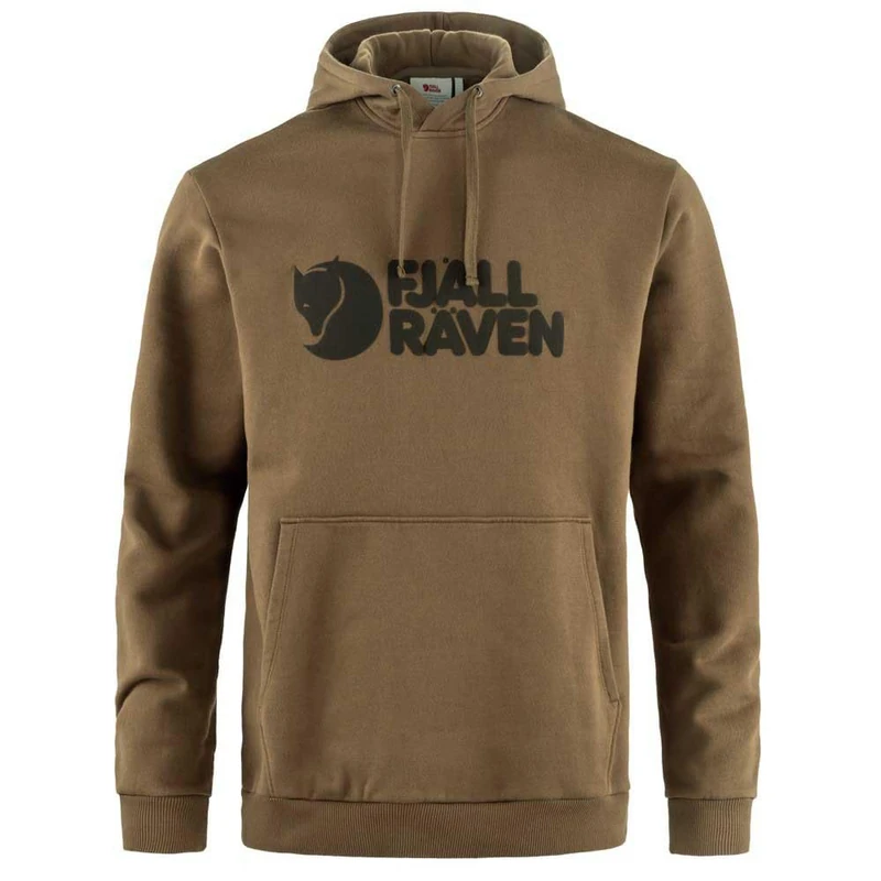 FJALLRAVEN 84144-265 Fjällräven Logo Hoodie M Sweatshirt Men's Wood Brown Size L