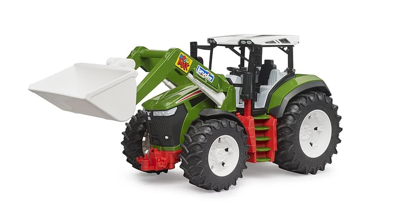 Bruder 03451 ROADMAX Tractor with Front Loader – 1:16 Scale Roadmax Series Farm Tractor with Movable Front Loader Arm | Compatible with Bruder Implements & bWorld Accessories | Ages 3+