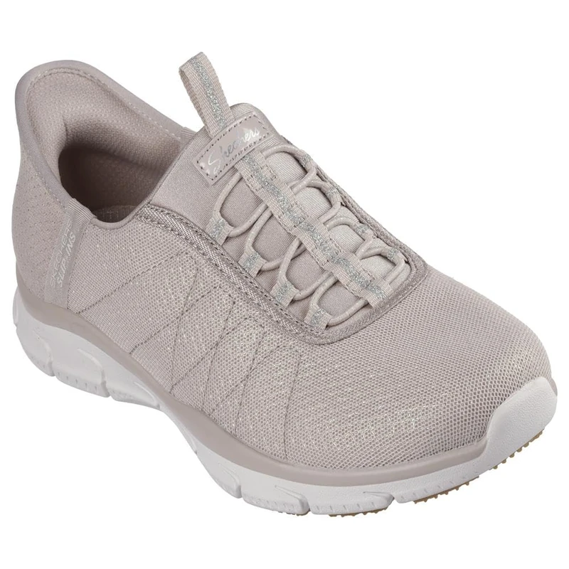 Skechers Women's Brilliance-Night Shift Hands Free Slip-ins Sneaker, Taupe, 5 UK - Image 1
